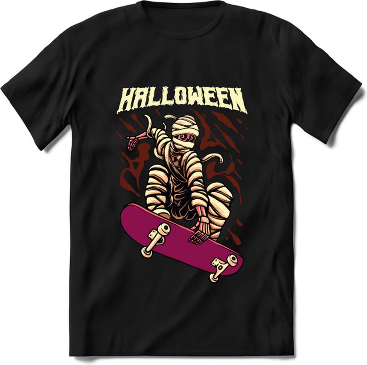 Halloween T-Shirt | Horror  Kleding Heren / Dames | Weerwolf , Monster , Vleermuis en Pompoen  Shirt |